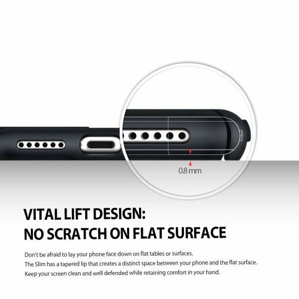 Ringke Slim Frost iPhone 7/8 ile Uyumlu KIlıf Gray İnce Buzlu Transparan