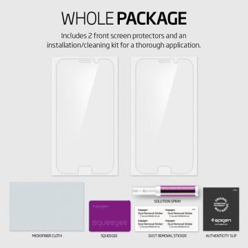 Spigen Galaxy S6 Edge Plus ile Uyumlu Ekran Koruyucu Flex HD