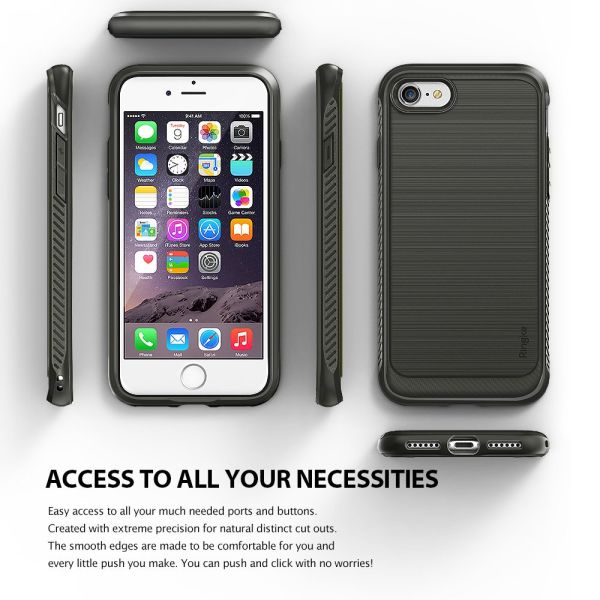 Ringke Onyx iPhone 7/8 ile Uyumlu KIlıf Mist Gray