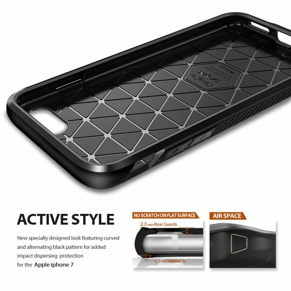 Ringke Onyx iPhone 7/8 ile Uyumlu KIlıf Mist Gray