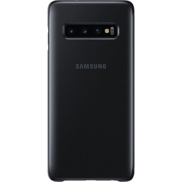 Galaxy S10 ile Uyumlu Clear View KılıfSiyah EF-ZG973CBEGWW (Out)