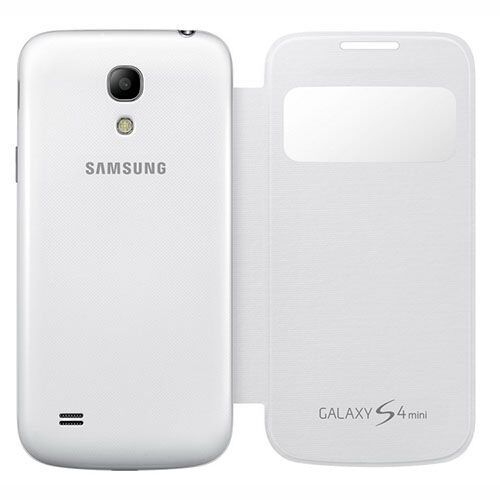 Galaxy S4 Mini i9190 ile Uyumlu S View Cover Kılıf Beyaz EF-CI919BWEGWW