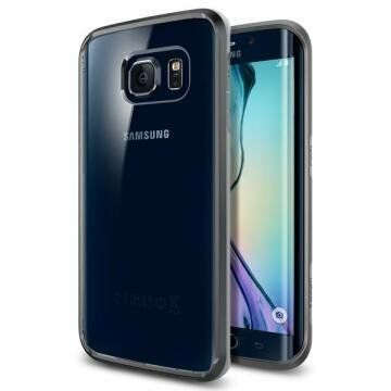 Spigen Galaxy S6 Edge ile Uyumlu Kılıf Ultra Hybrid Gun Metal