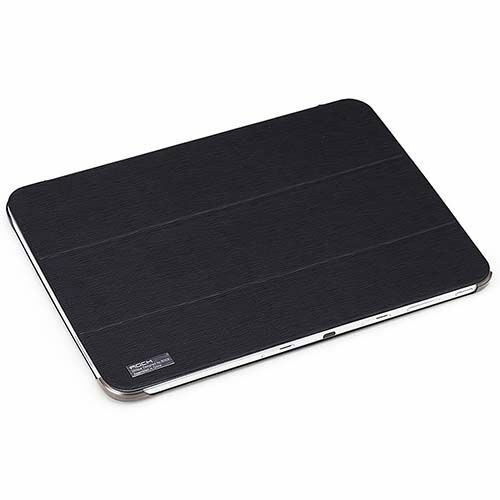 Galaxy Tab 3 10.1 P5200/P5210 ile Uyumlu ROCK Kapaklı Slim Kılıf Siyah