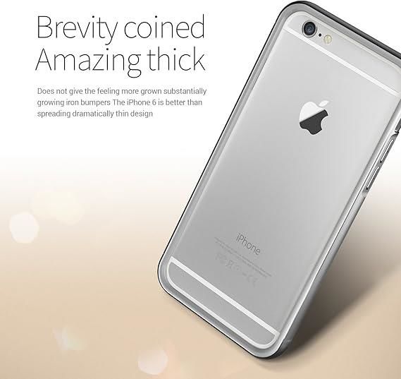 Verus iPhone 6 Plus/6S Plus ile Uyumlu Iron Bumper Kılıf White Silver