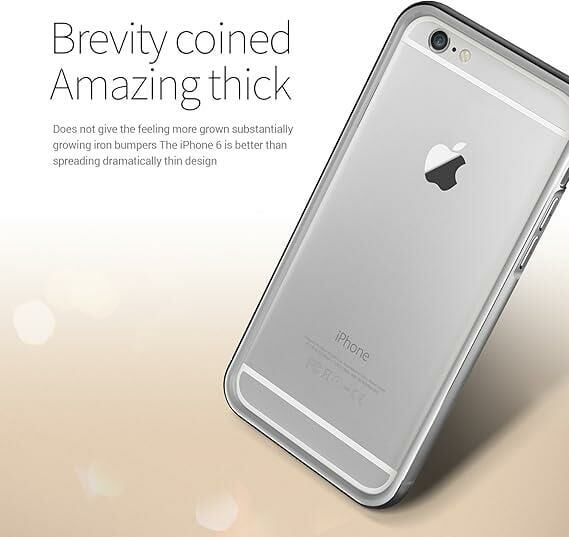 Verus iPhone 6 Plus/6S Plus ile Uyumlu Iron Bumper Kılıf White Silver