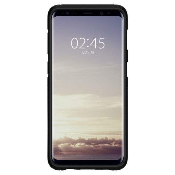 Spigen Galaxy S9 ile Uyumlu Kılıf Hybrid Armor Gunmetal