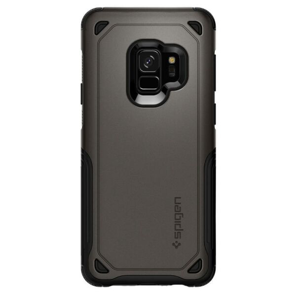 Spigen Galaxy S9 ile Uyumlu Kılıf Hybrid Armor Gunmetal