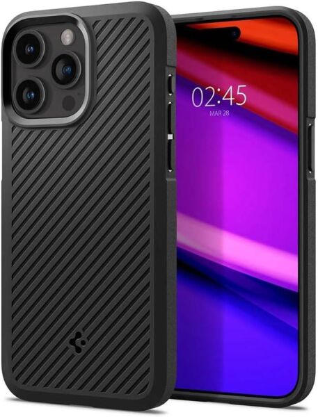 Spigen iPhone 15 Pro ile Uyumlu Kılıf Core Armor Matte Black
