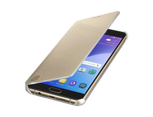 Galaxy A5 (2016) A510F ile Uyumlu Clear View Cover Altın EF-ZA510CFEGWW (Out)