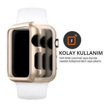 Spigen Apple Watch ile Uyumlu Kılıf Thin Fit (38mm) Champagne Gold