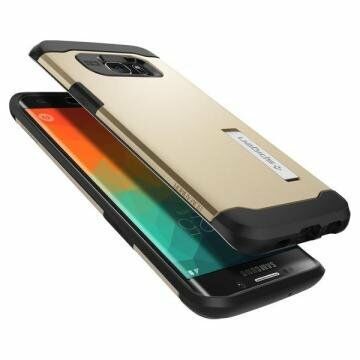 Spigen Galaxy S6 Edge Plus ile Uyumlu Kılıf Slim Armor Champagne Gold