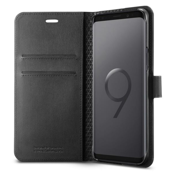 Spigen Galaxy S9 ile Uyumlu Kılıf Hybrid Armor Graphite Gray