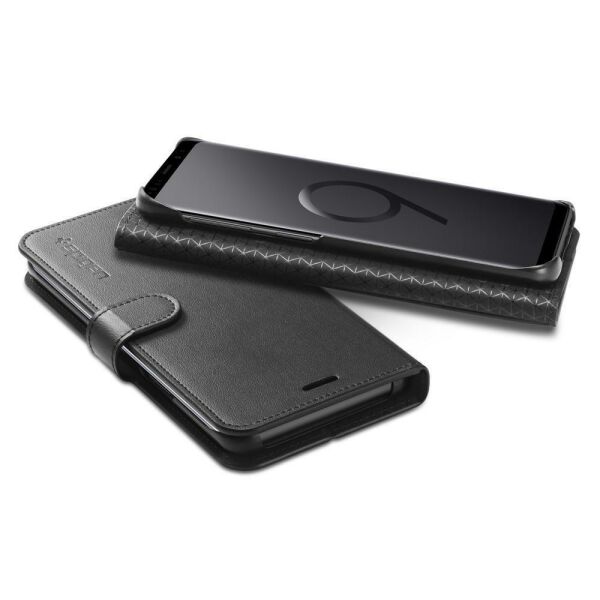 Spigen Galaxy S9 ile Uyumlu Kılıf Hybrid Armor Graphite Gray