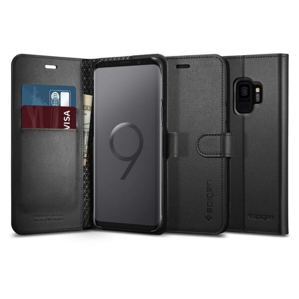 Spigen Galaxy S9 ile Uyumlu Kılıf Hybrid Armor Graphite Gray
