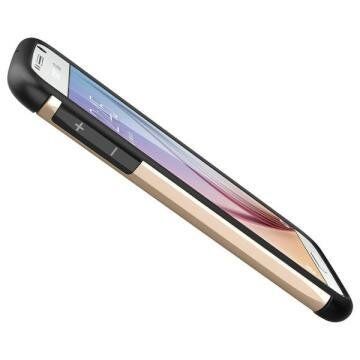Spigen Galaxy S6 ile Uyumlu Kılıf Slim Armor Champagne Gold