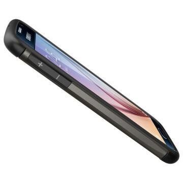 Spigen Galaxy S6 ile Uyumlu Kılıf Slim Armor Gun Metal