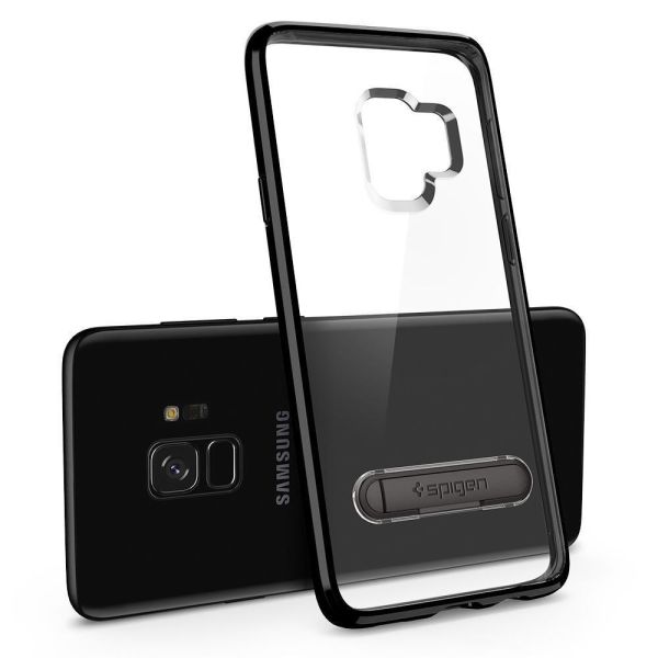 Spigen Galaxy S9 ile Uyumlu Kılıf Ultra Hybrid S Midnight Black