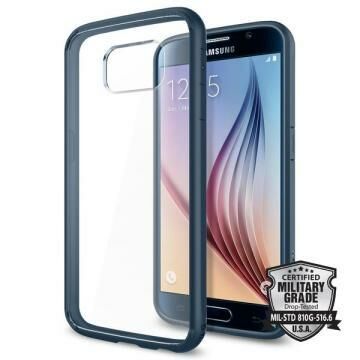 Spigen Galaxy S6 ile Uyumlu Kılıf Ultra Hybrid Metal Slate