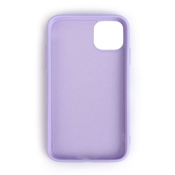 iPhone 11 Pro ile Uyumlu Cappy Silikon Kılıf Lila