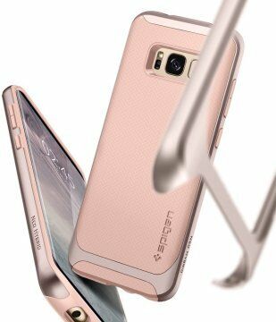 Spigen Galaxy S8 ile Uyumlu Kılıf Neo Hybrid Pale Dogwood
