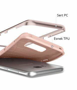 Spigen Galaxy S8 ile Uyumlu Kılıf Neo Hybrid Pale Dogwood