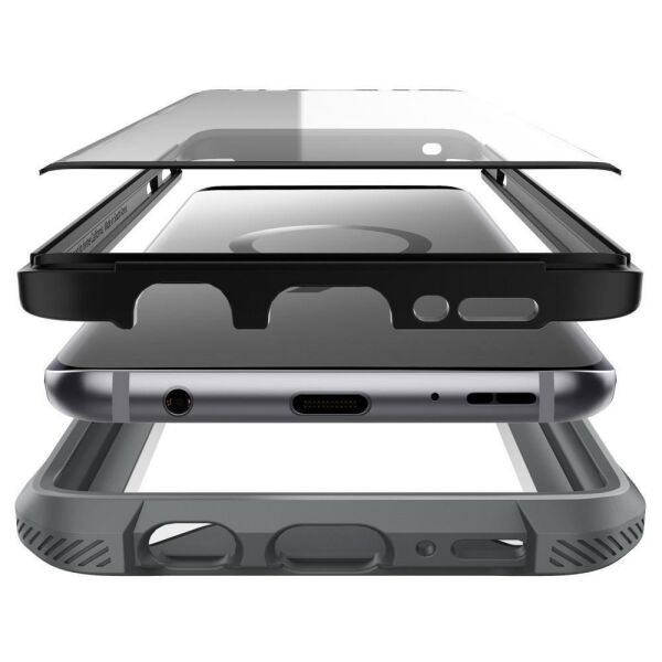 Spigen Galaxy S9 ile Uyumlu Kılıf Hybrid 360 Titanium Gray