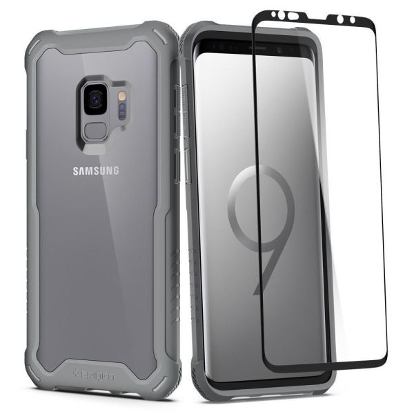 Spigen Galaxy S9 ile Uyumlu Kılıf Hybrid 360 Titanium Gray