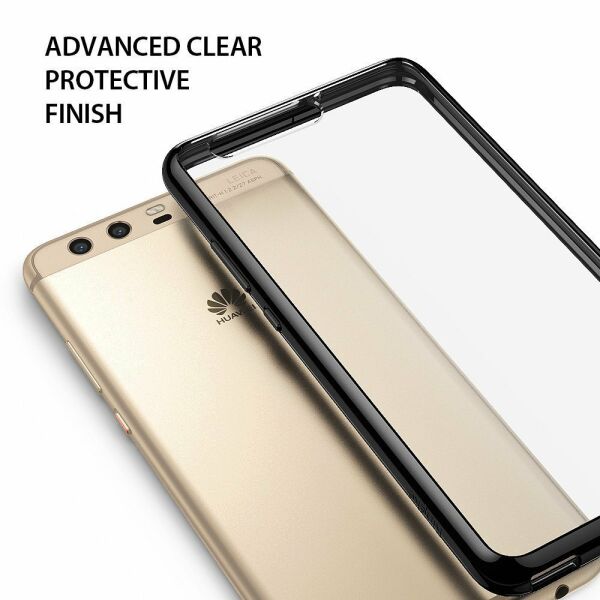 Ringke Fusion P10 Plus ile Uyumlu Kılıf Ink Black TPU Bumper Extra Darbe Emici