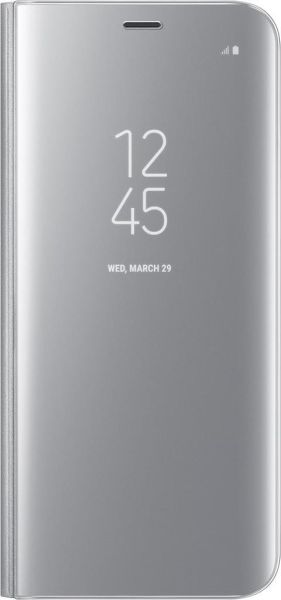 Galaxy S8 ile Uyumlu Clear View Cover Kılıf Gümüş EF-ZG950CSEGWW