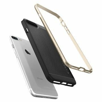 Spigen iPhone 7 Plus ile Uyumlu Kılıf Neo Hybrid Champagne Gold