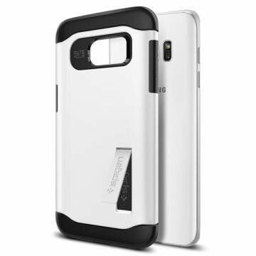 Spigen Galaxy S7 Edge ile Uyumlu Kılıf Slim Armor Shimmery White