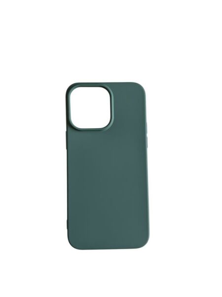 iPhone 14 Pro Max ile Uyumlu Cappy Silikon Kılıf Yeşil