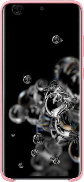 Galaxy S20 Ultra ile Uyumlu Silikon Kılıf Pembe EF-PG988TPEGWW