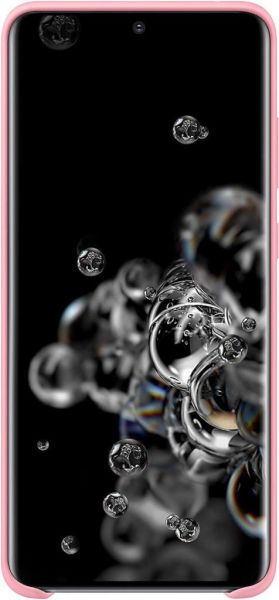 Galaxy S20 Ultra ile Uyumlu Silikon Kılıf Pembe EF-PG988TPEGWW