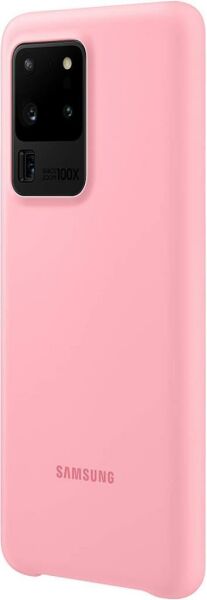 Galaxy S20 Ultra ile Uyumlu Silikon Kılıf Pembe EF-PG988TPEGWW