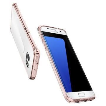 Spigen Galaxy S7 Edge ile Uyumlu Kılıf Ultra Hybrid Rose Crystal