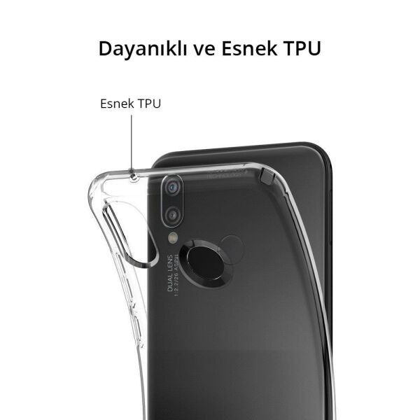 Spigen P20 Lite / Nova 3e ile Uyumlu Kılıf Liquid Crystal 4 Tarafı Koruma