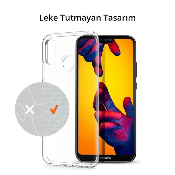 Spigen P20 Lite / Nova 3e ile Uyumlu Kılıf Liquid Crystal 4 Tarafı Koruma