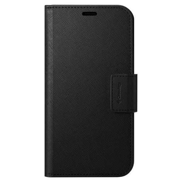 Spigen iPhone 12 Pro Max ile Uyumlu Kılıf, Caseology Câlin Saffiano Black