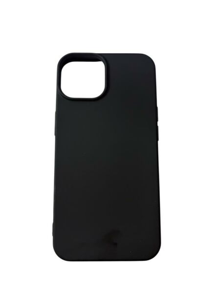 iPhone 14 ile Uyumlu Cappy Silikon Kılıf Siyah