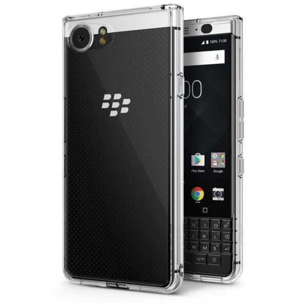 Ringke Fusion KEYone ile Uyumlu Kılıf Crystal Clear TPU Bumper Extra Darbe Emici