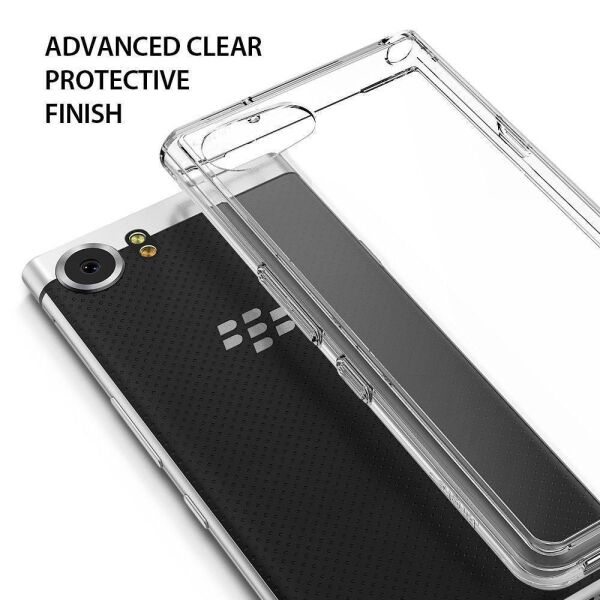 Ringke Fusion KEYone ile Uyumlu Kılıf Crystal Clear TPU Bumper Extra Darbe Emici