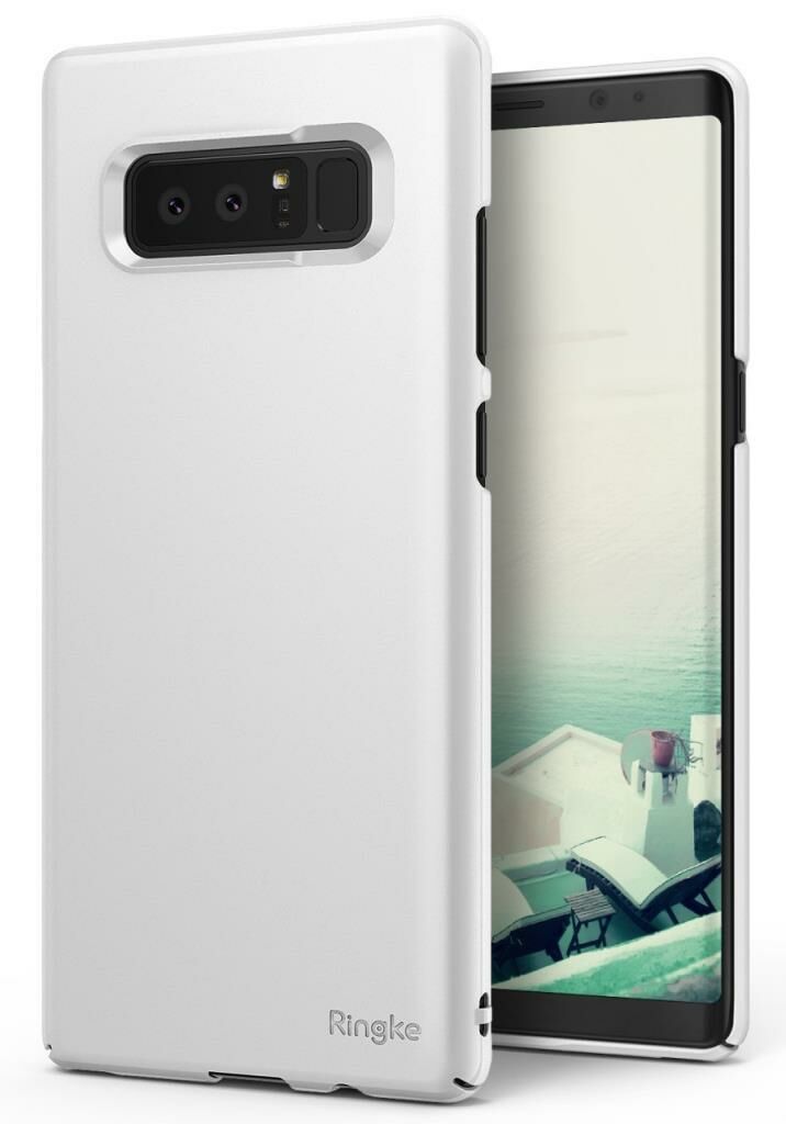 Ringke Slim Galaxy Note 8 ile Uyumlu KIlıf White
