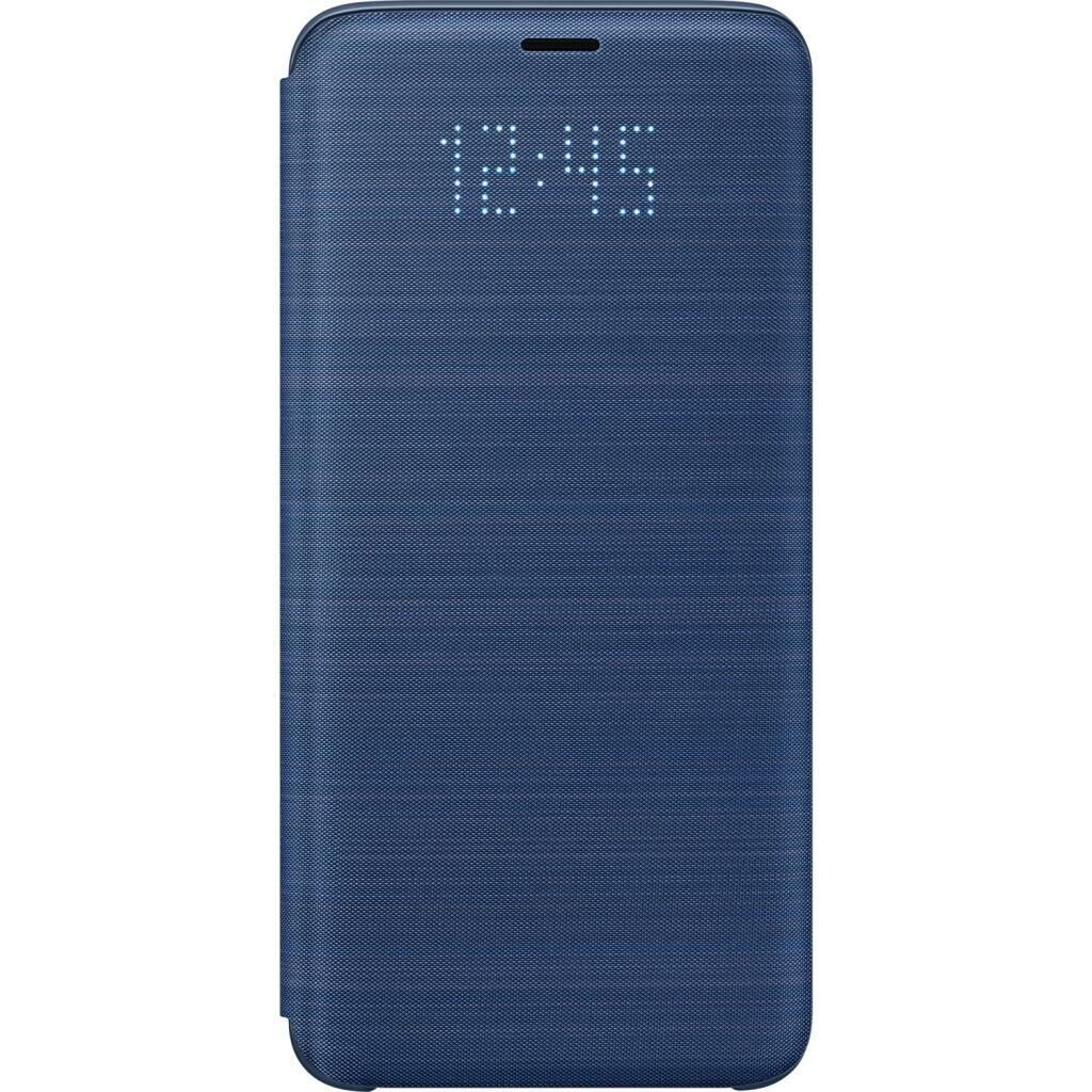Galaxy S9 ile Uyumlu Led  View Cover Kılıf Mavi EF-NG960PLEGWW (Out)