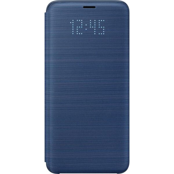 Galaxy S9 ile Uyumlu Led  View Cover Kılıf Mavi EF-NG960PLEGWW (Out)
