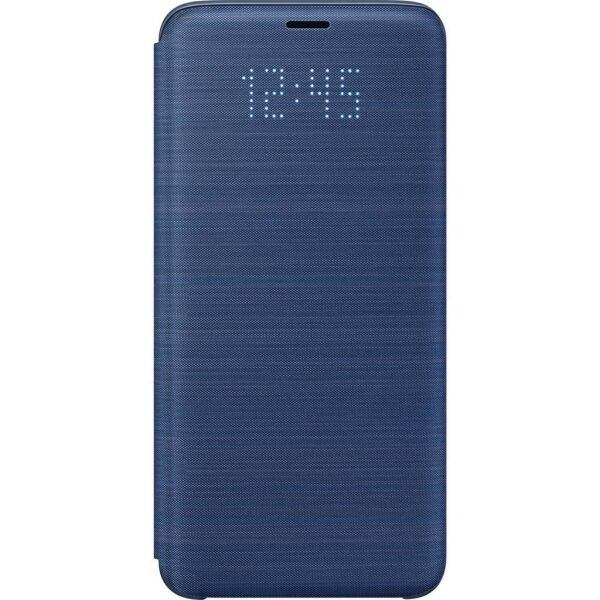 Galaxy S9 ile Uyumlu Led  View Cover Kılıf Mavi EF-NG960PLEGWW (Out)