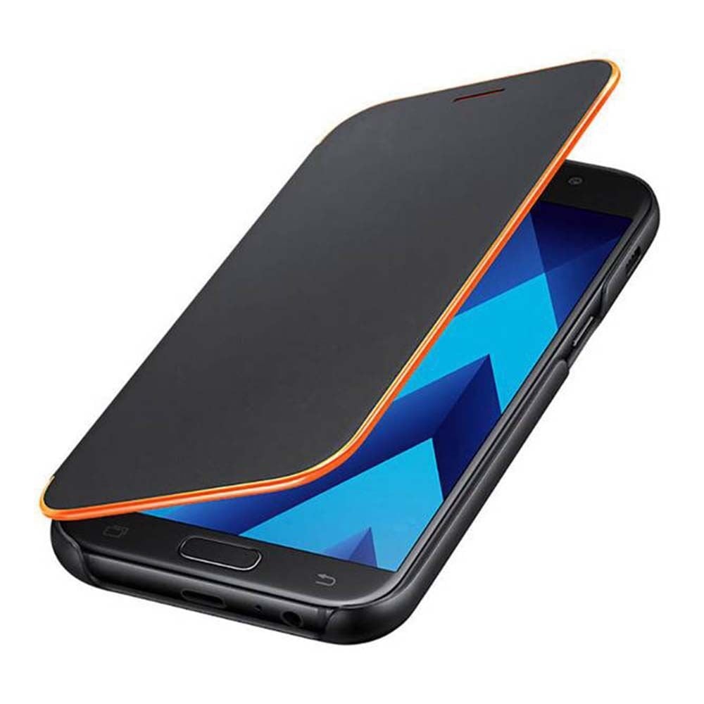 Galaxy A5(2017) ile Uyumlu Neon Flip Cover Siyah EF-FA520PBEGWW (Out)