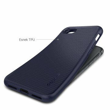 Spigen iPhone 7/8 ile Uyumlu Kılıf Liquid Air Armor Midnight Blue