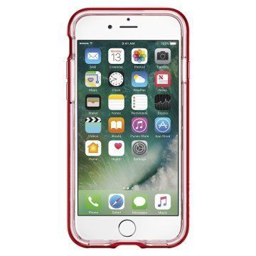 Spigen iPhone 7/8 ile Uyumlu Kılıf Crystal Hybrid Dante Red